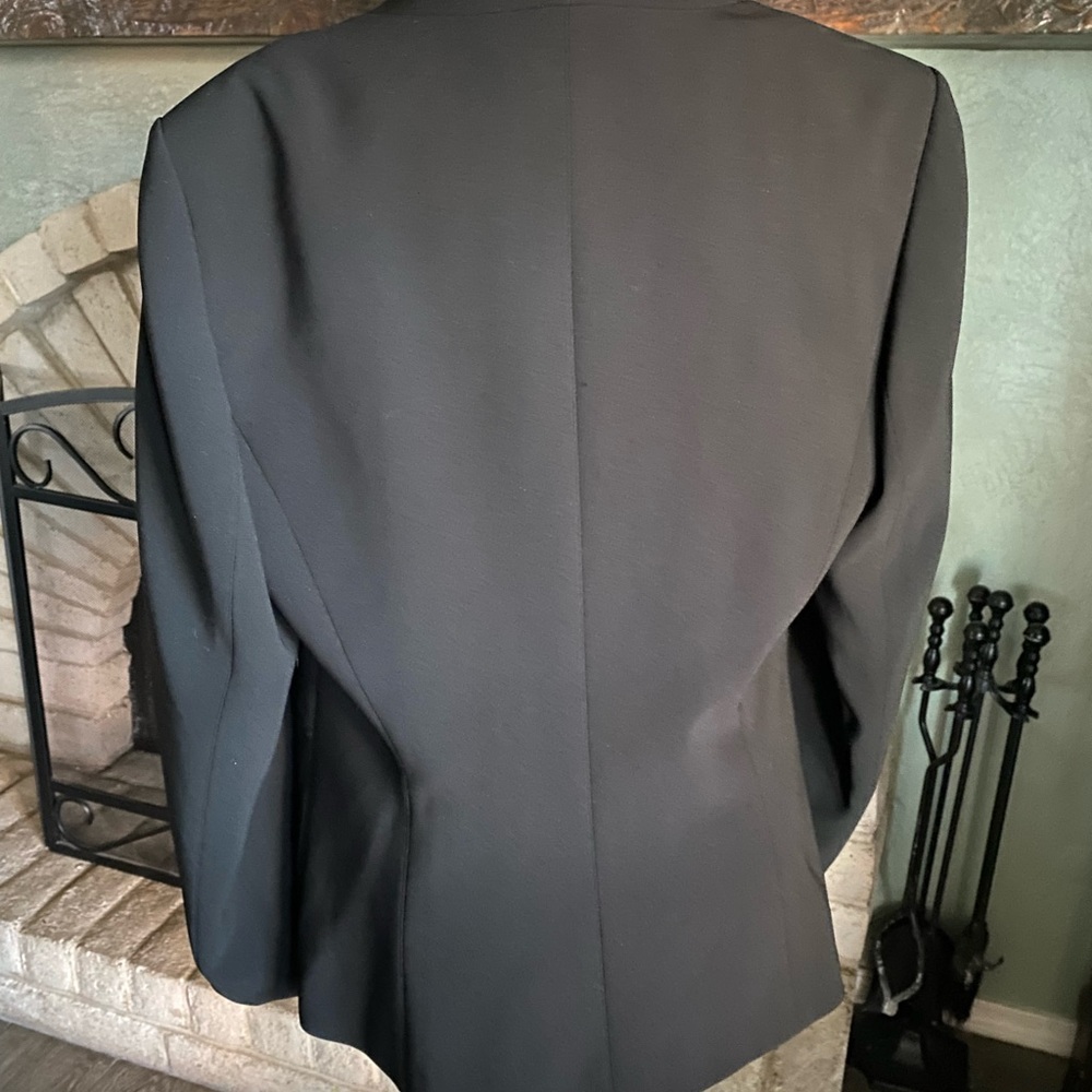 Talbots Basic Blazer 2-Button Black Jacket, 14,Nwt - image 7